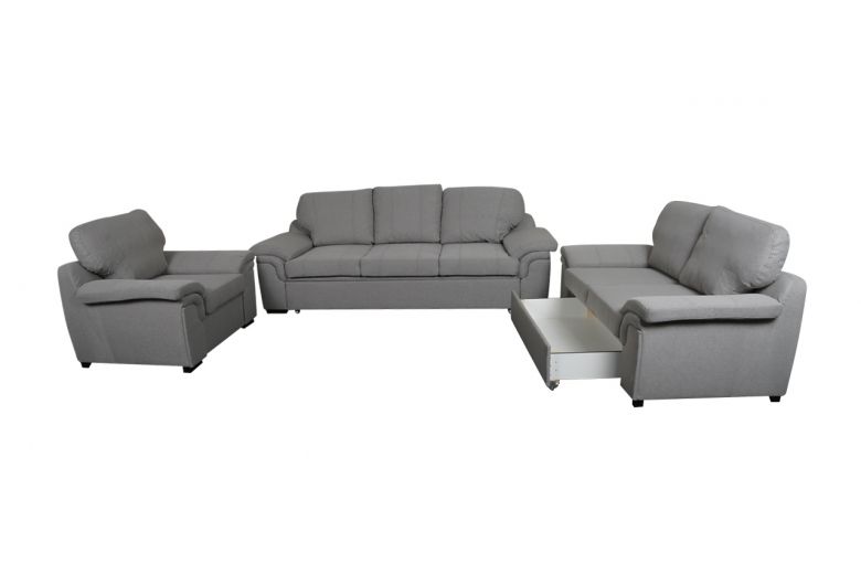 Furniture set 3+2+1 - Amy-P (Pull-out with storage box)