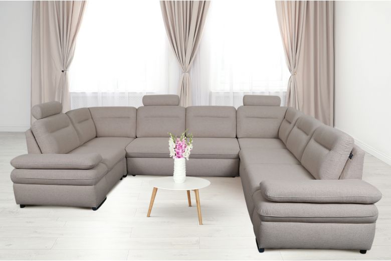 U shape sofa - Margo III (Pull-out with storage box)