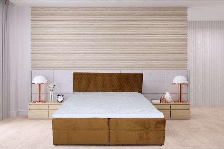 Boxspring bed 180x200 - Lisa (Pull-out with storage box)