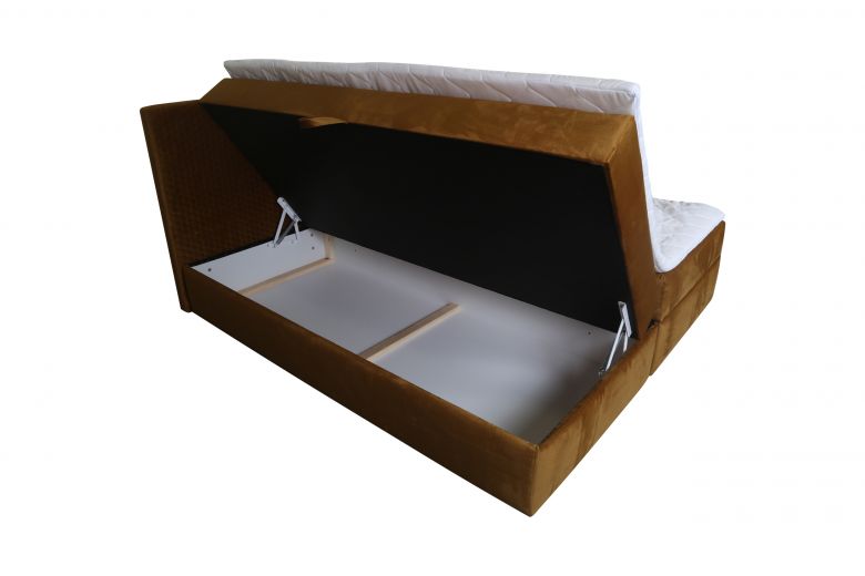 Boxspring bed 180x200 - Lisa (Pull-out with storage box)