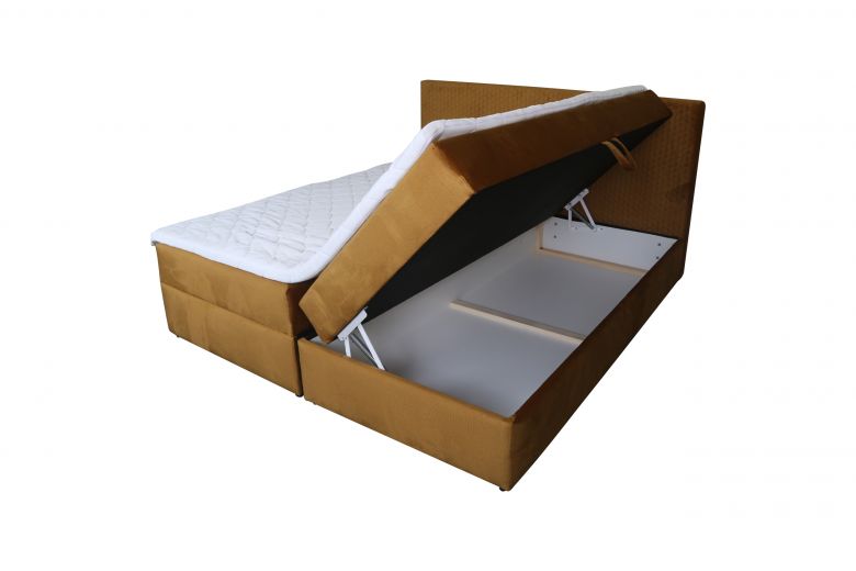 Boxspring bed 180x200 - Lisa (Pull-out with storage box)