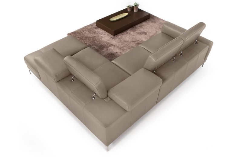Leather corner sofa XL - Claudie
