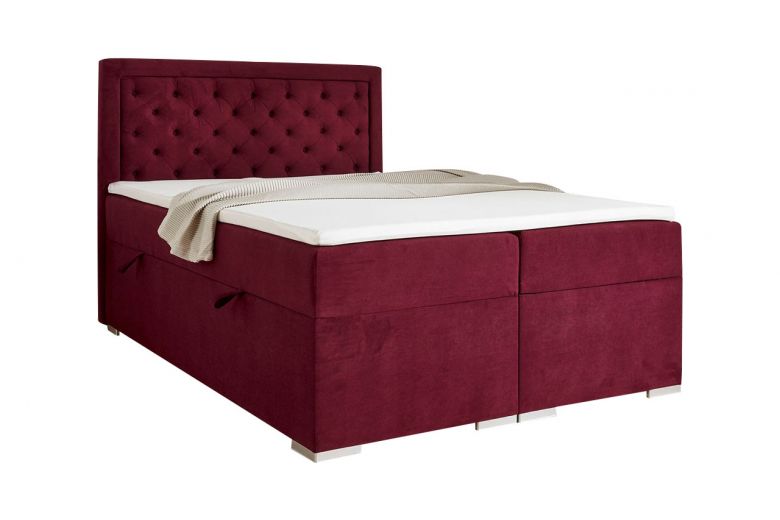 Boxspring bed 140x200 - Ina (With storage box)