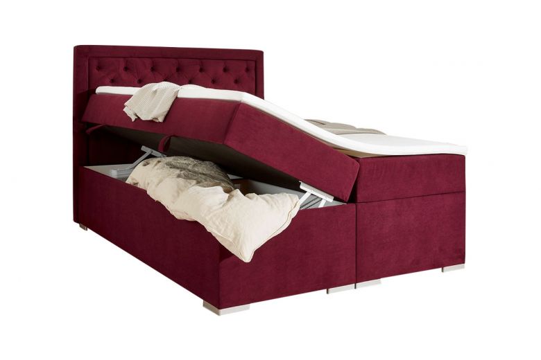 Boxspring bed 140x200 - Ina (With storage box)