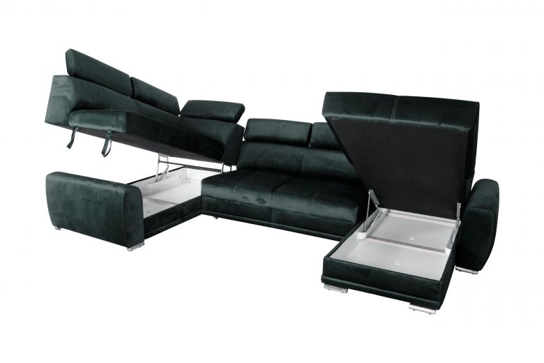 U shape sofa - Moon Maxi (Pull-out with storage box)