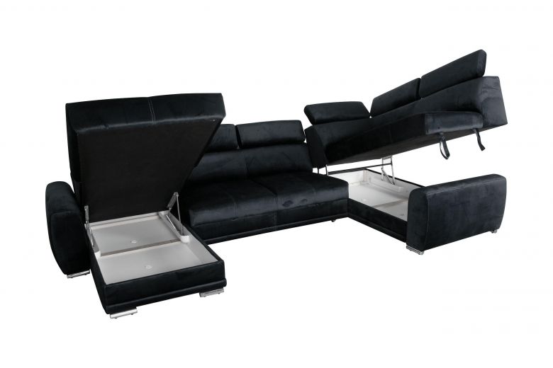 U shape sofa - Moon Maxi (Pull-out with storage box)