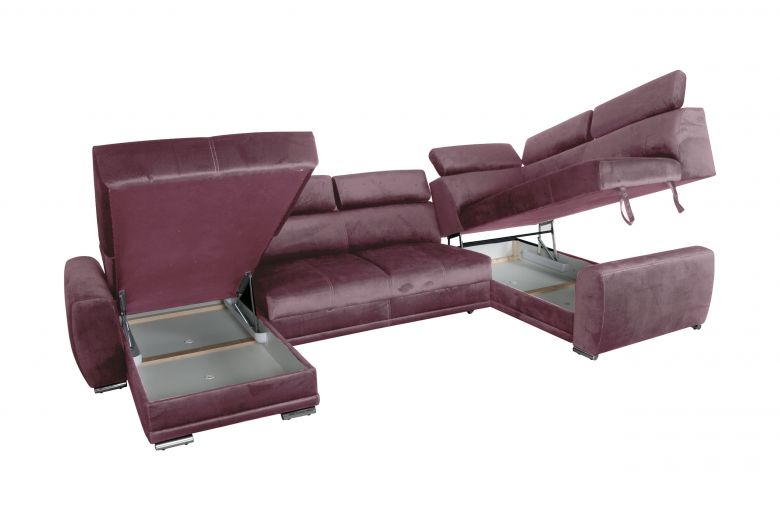 U shape sofa - Moon Maxi (Pull-out with storage box)