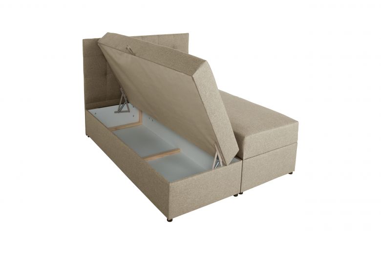 Boxspring bed 140x200 - Amore (With storage box)