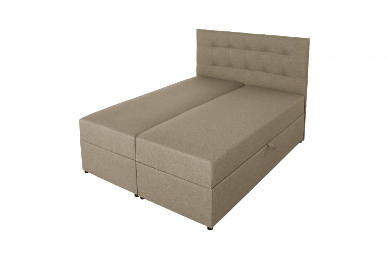 Boxspring bed 140x200 - Amore (With storage box)