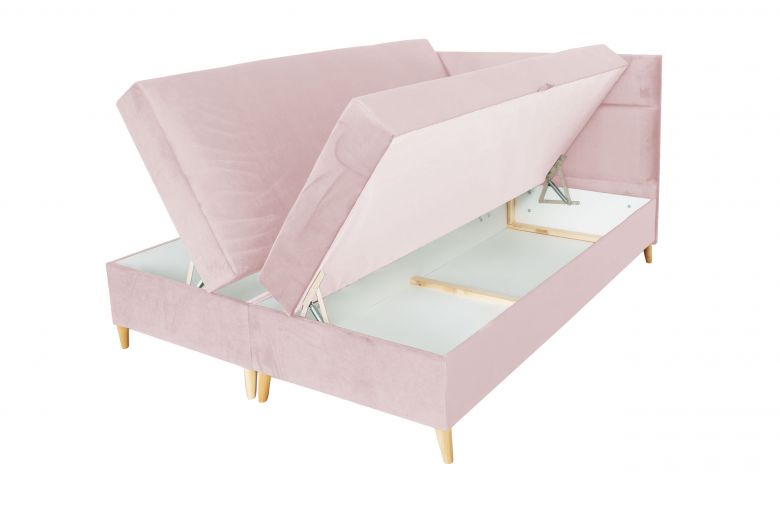 Boxspring bed 180x200 - Santa (With storage box)