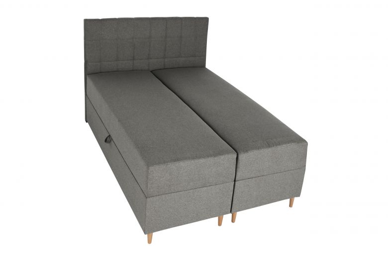 Boxspring bed 160x200 - Ibiza (Pull-out with storage box)