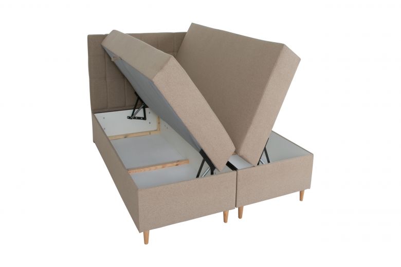 Boxspring bed 140x200 - Ibiza (With storage box)