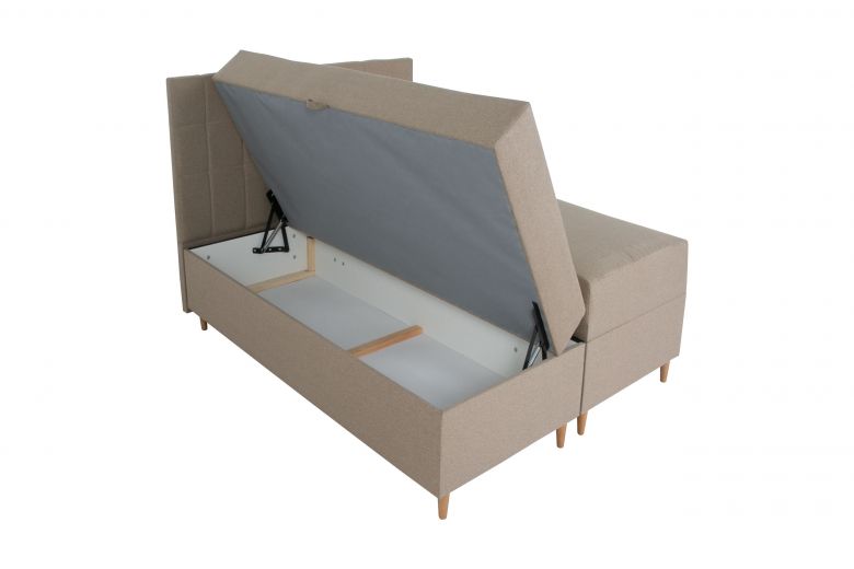 Boxspring bed 140x200 - Ibiza (With storage box)
