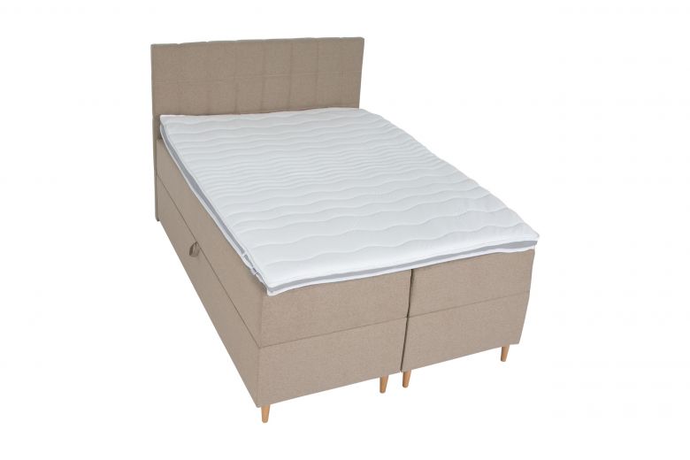 Boxspring bed 140x200 - Ibiza (With storage box)