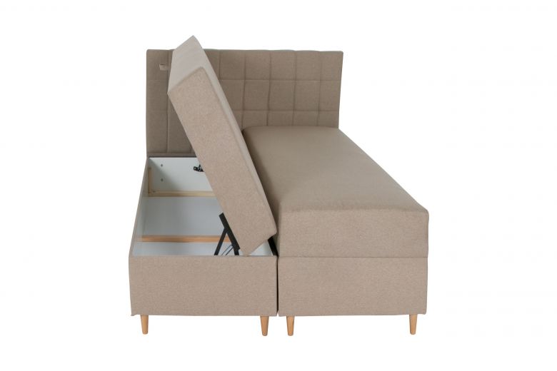 Boxspring bed 140x200 - Ibiza (With storage box)