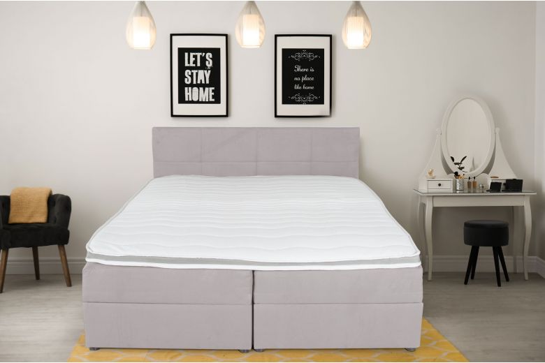 Boxspring bed 160x200 - Lena (Pull-out with storage box)