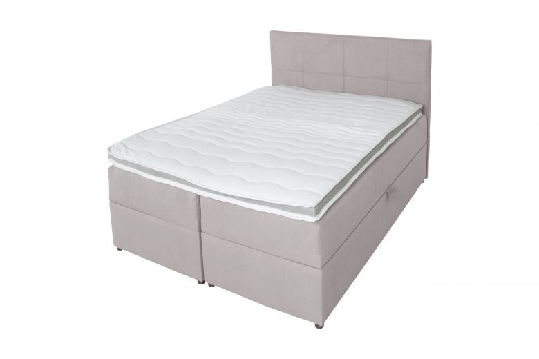 Boxspring bed 160x200 - Lena (Pull-out with storage box)
