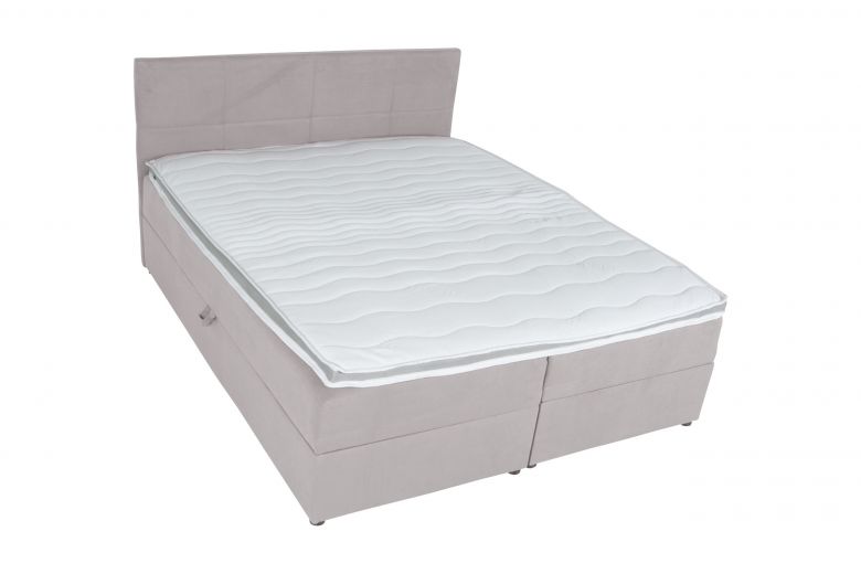 Boxspring bed 160x200 - Lena (Pull-out with storage box)