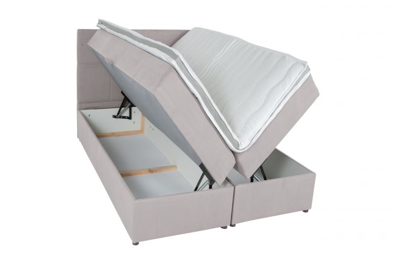 Boxspring bed 160x200 - Lena (Pull-out with storage box)