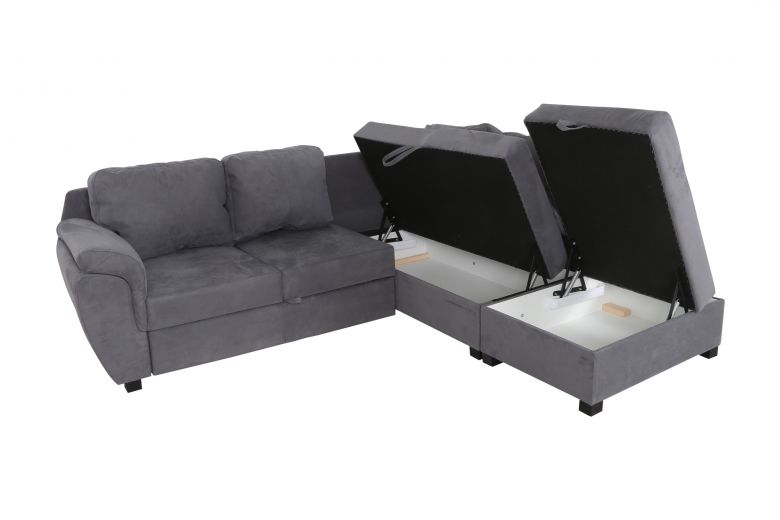 Corner sofa - Linus (Pull-out with storage box)
