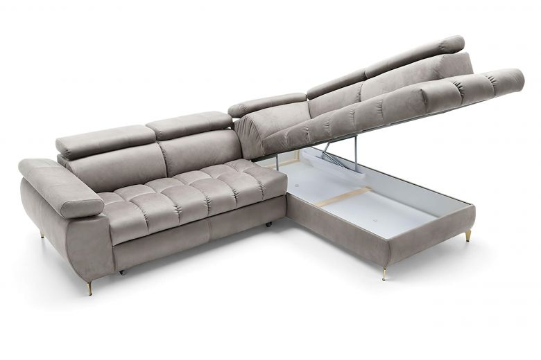 Corner sofa XL - Lugano (Pull-out with storage box)