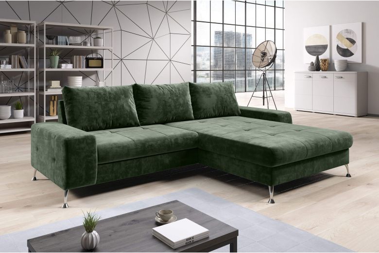 Corner sofa - Bergamo (Pull-out with storage box)