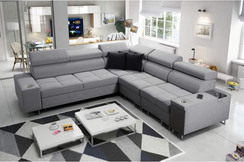 Corner sofa - Morena III (Pull-out with storage box)