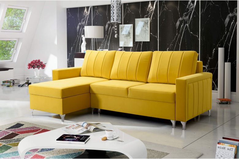 Corner sofa - Rossi (Pull-out with storage box)