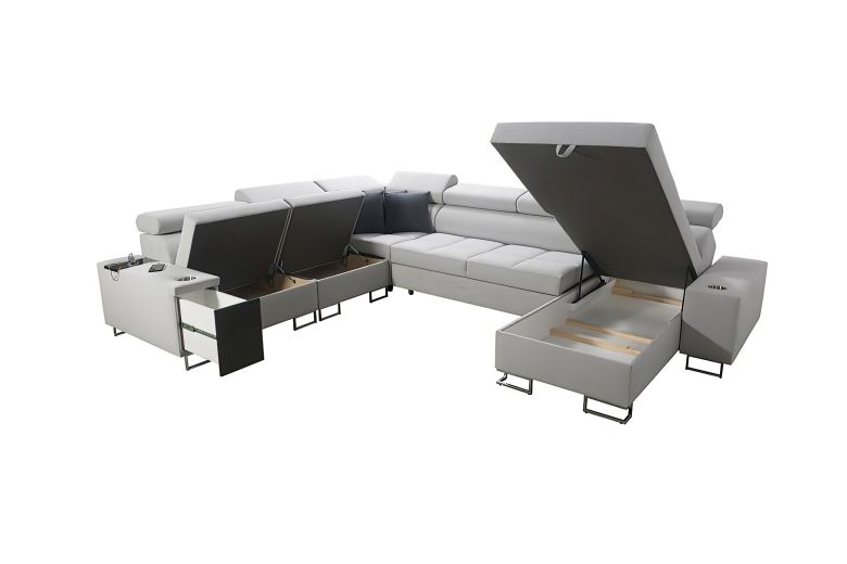 U shape sofa - Morena VIII (Pull-out with storage box)