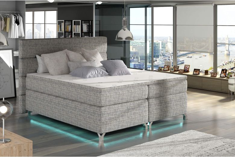 Boxspring bed - Amadeo (Pull-out with storage box)