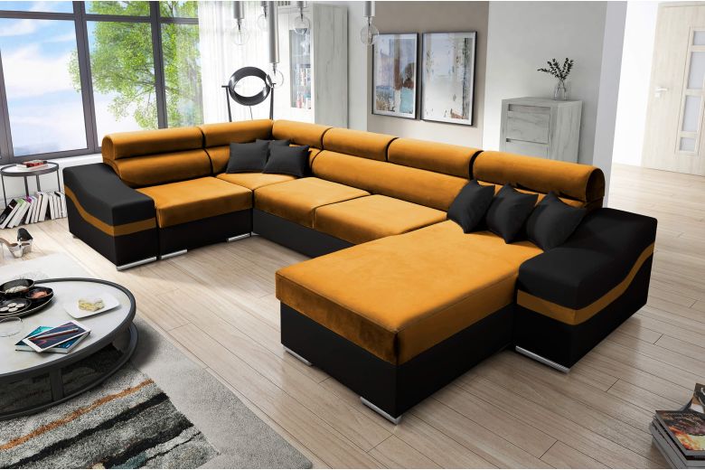 U shape sofa - Barcelona (Pull-out with storage box)