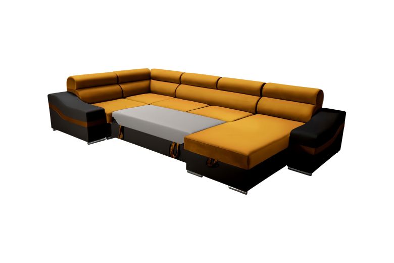 U shape sofa - Barcelona (Pull-out with storage box)