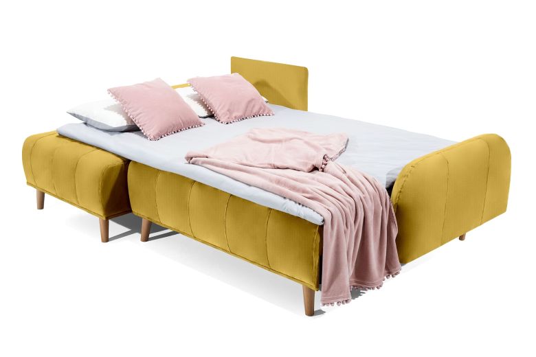 Corner sofa - Domi (Pull-out with storage box)