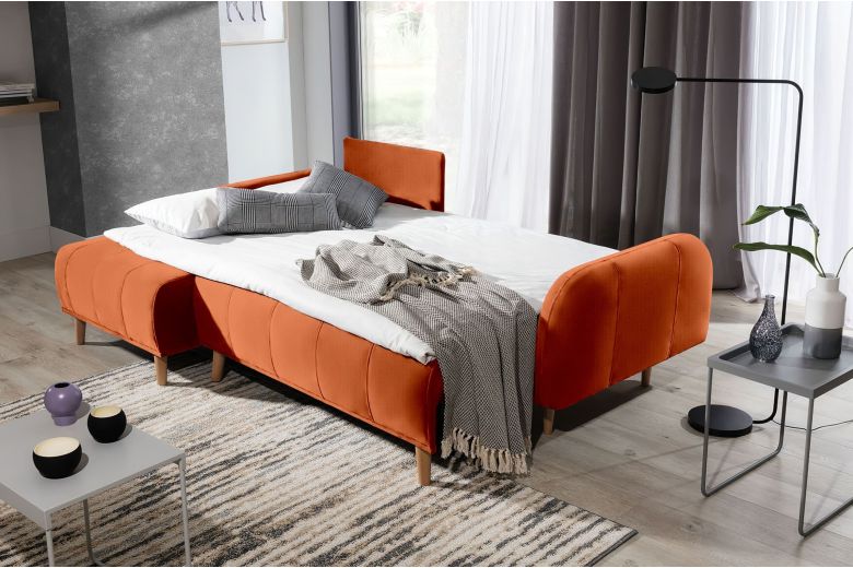 Corner sofa - Domi (Pull-out with storage box)