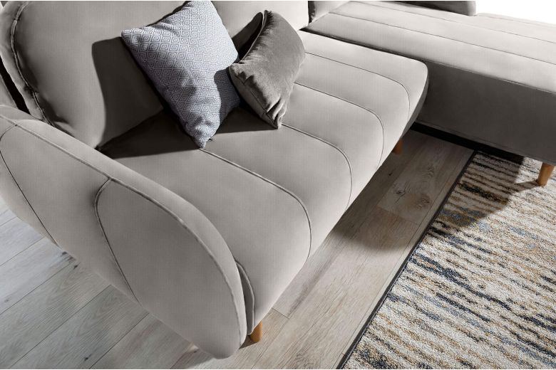Corner sofa - Domi (Pull-out with storage box)