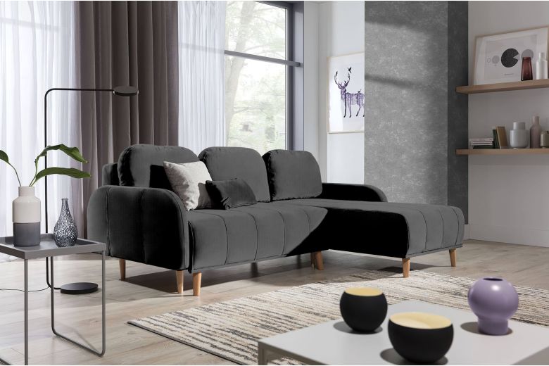 Corner sofa - Domi (Pull-out with storage box)