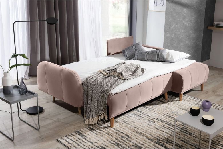 Corner sofa - Domi (Pull-out with storage box)