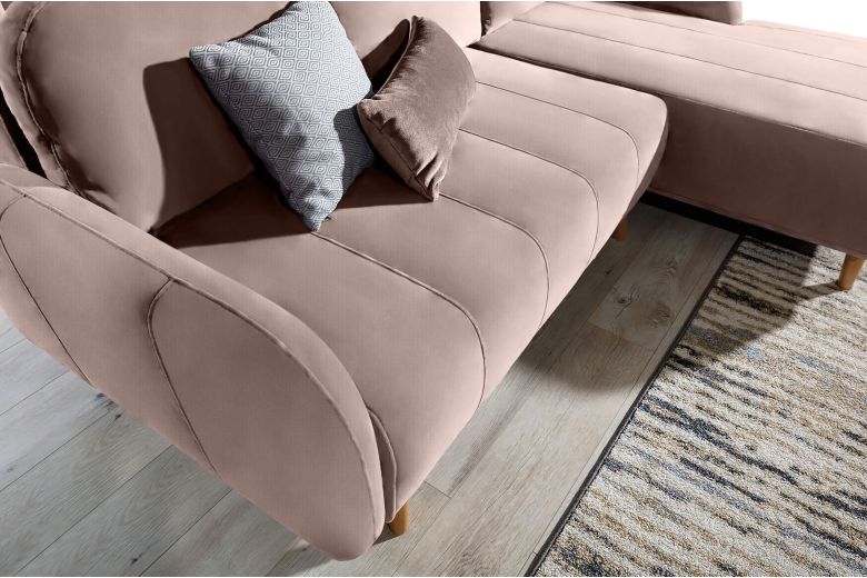 Corner sofa - Domi (Pull-out with storage box)