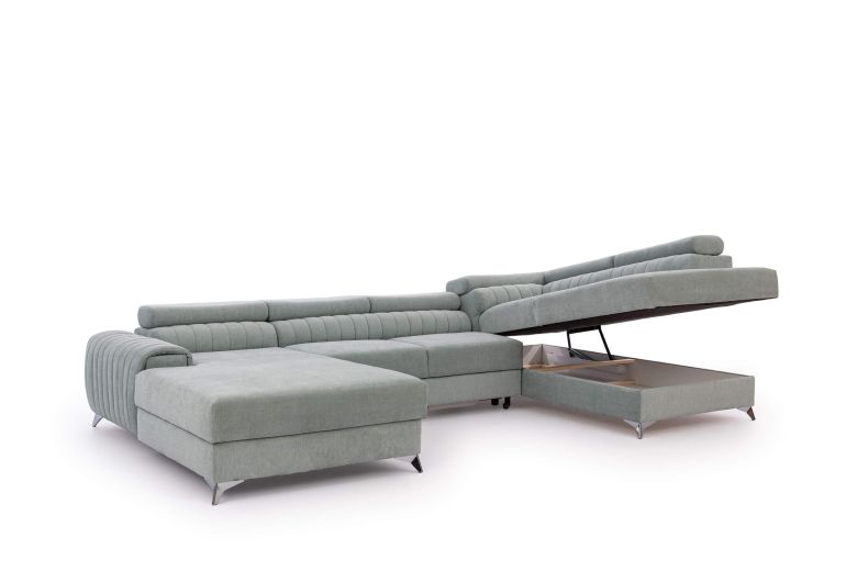 U shape sofa - Lacante (Pull-out with storage box)
