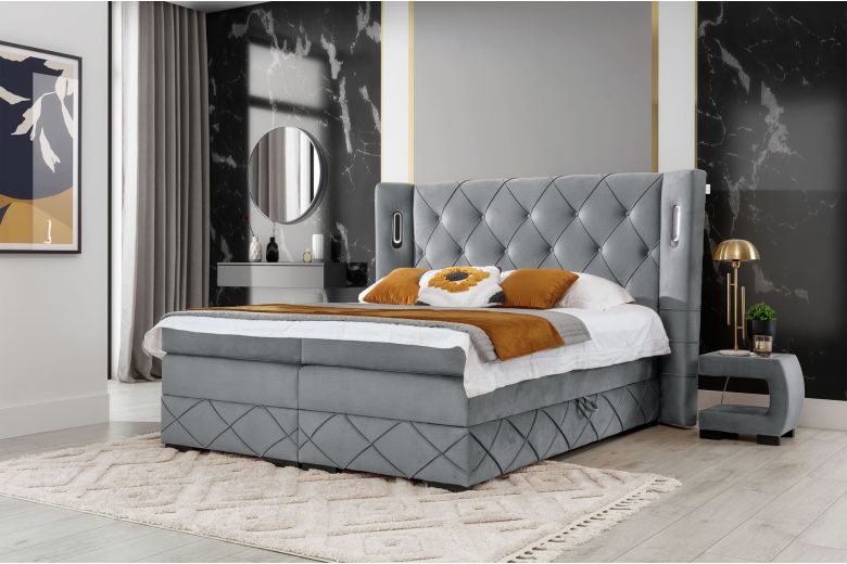 Boxspring bed - Focus Lux (With storage box)