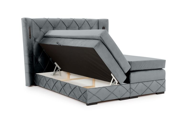 Boxspring bed - Focus Lux (With storage box)