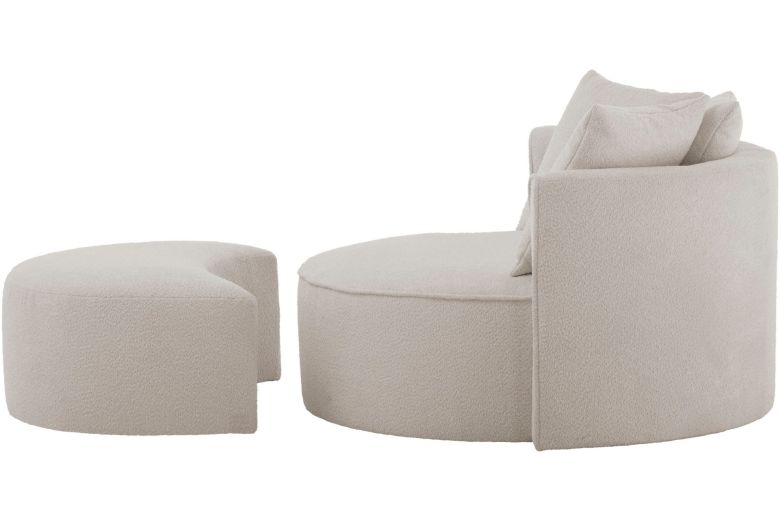 Lamamistool - XXL Loveseat ar pufu