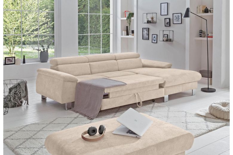 Corner sofa - Micky (Pull-out with storage box)