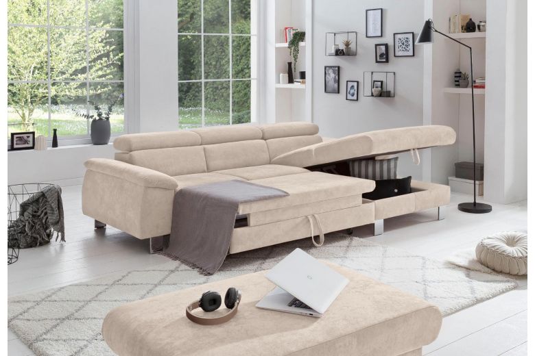 Corner sofa - Micky (Pull-out with storage box)