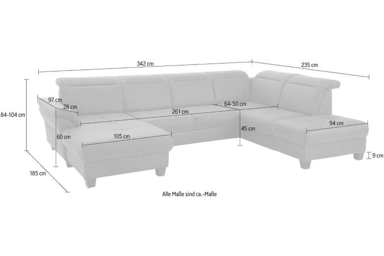 U shape sofa - Solvei