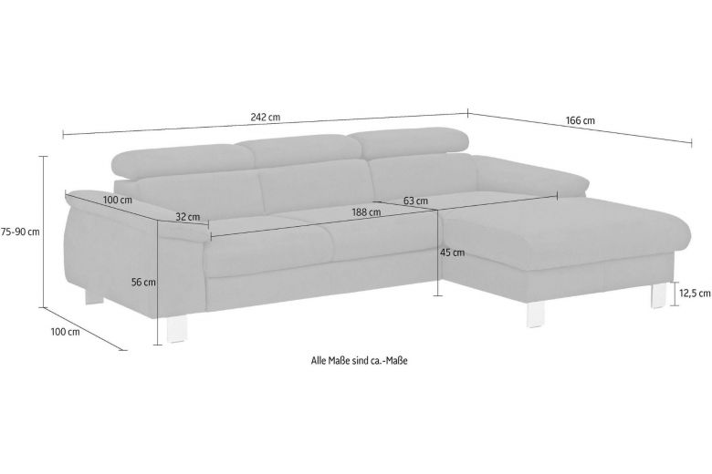 Corner sofa - Micky (Pull-out with storage box)