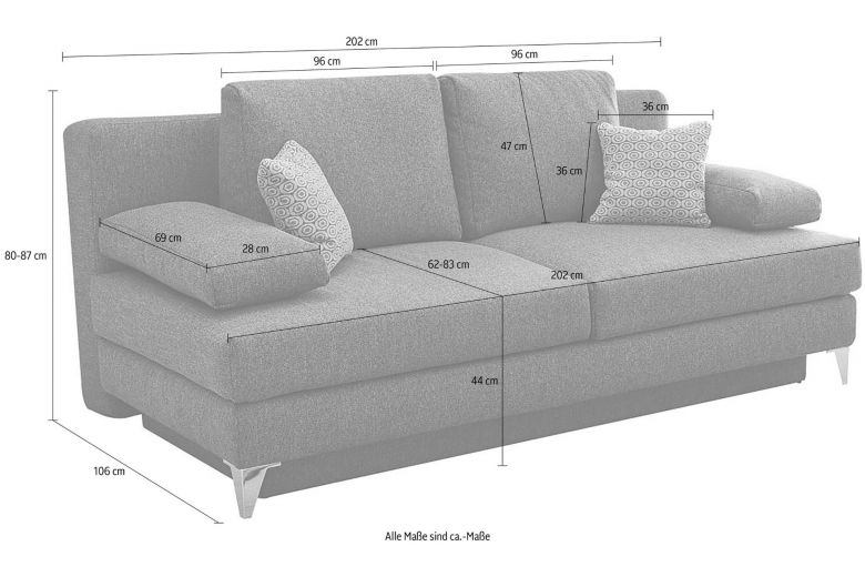Sofa+bed - Ken (Pull-out with storage box)