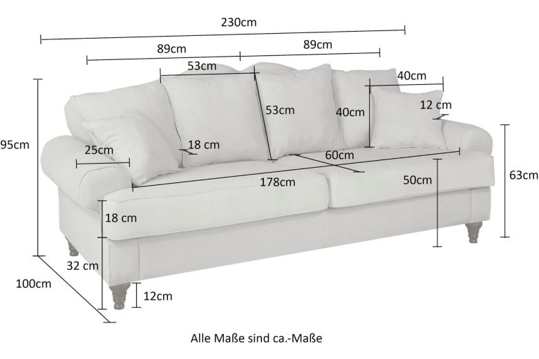 3 seat sofa - Westminster