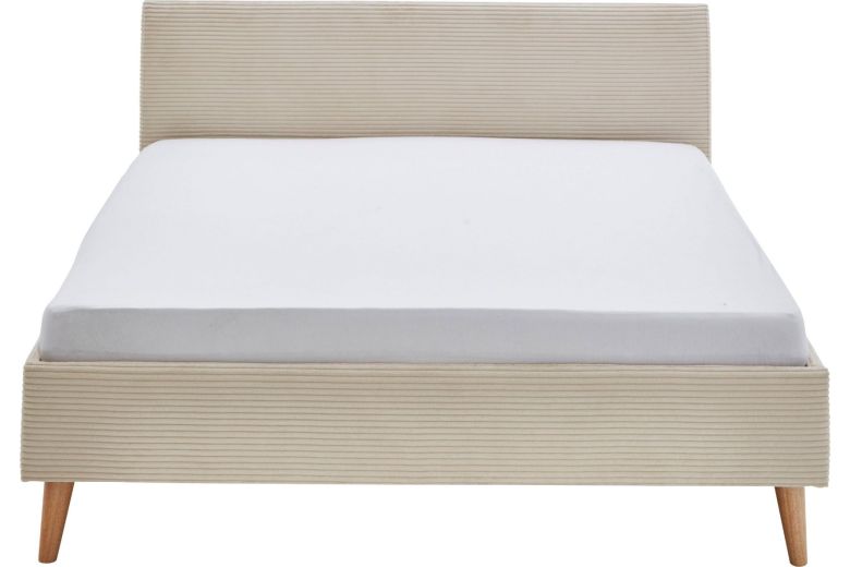 Upholstered bed 140x200 - Wicki with bed slat