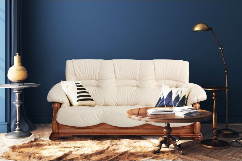 Leather 3 seat sofa - Texas